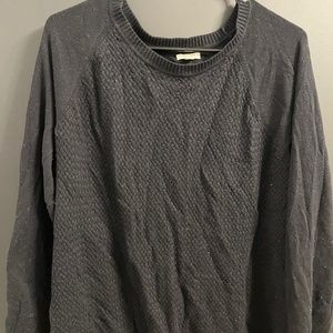 Black textured sweater